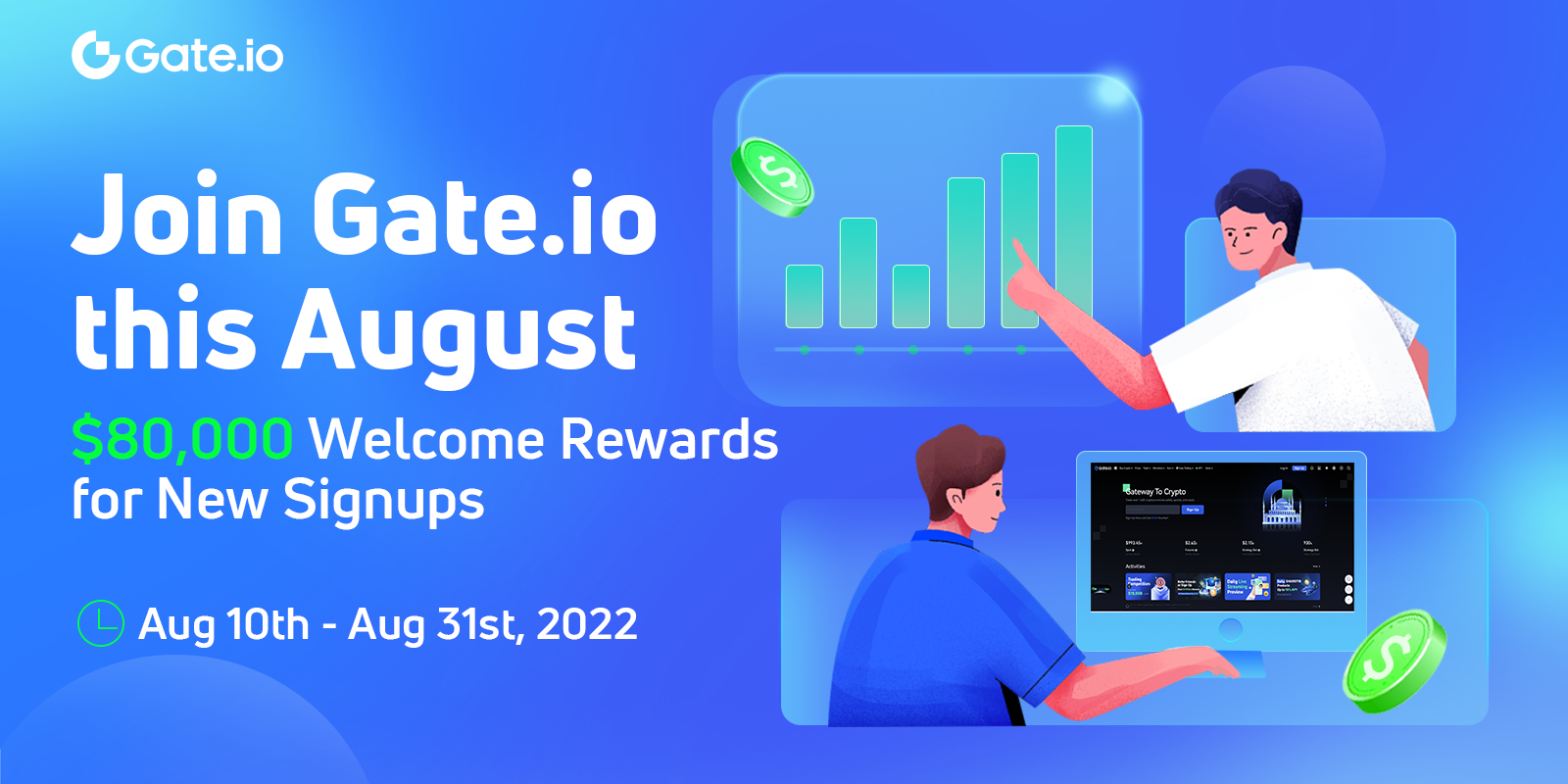Is Gate Io Available In The Us Join Gate.io this August | $80,000 Welcome Rewards for New Signups-Gate