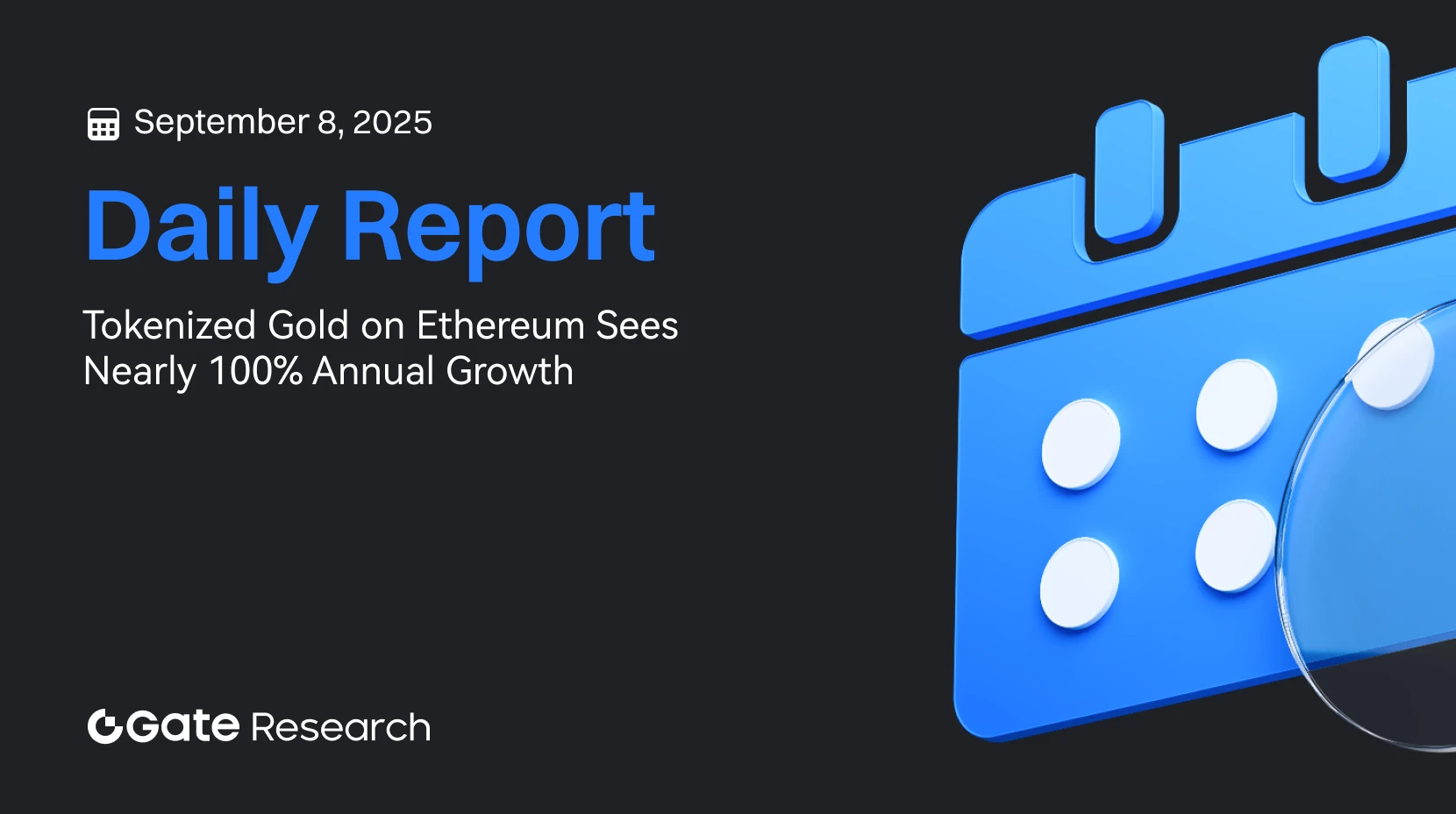 Gate 研究院：以太坊上的代幣化黃金總量年增約 100%｜Layer 2 網路 Kinto 即將關閉