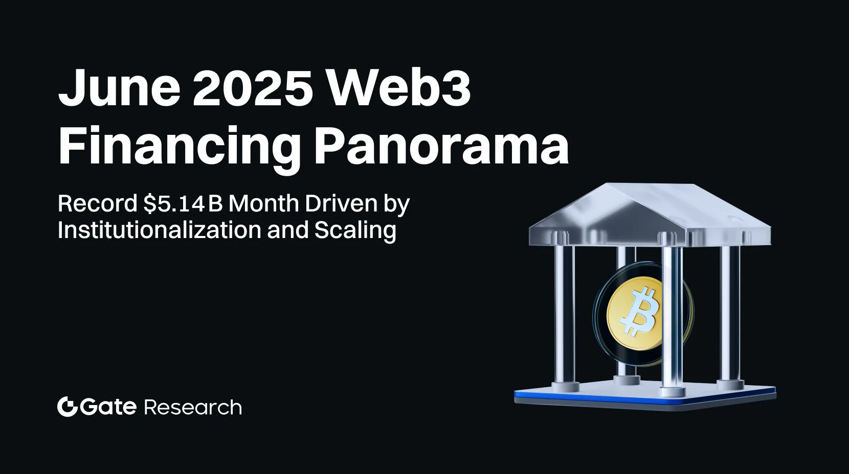 Gate Research: Juni 2025 Web3 Fundraising Übersicht｜Rekordmonat von 5,14 B USD angetrieben durch Institutionalisierung und Skalierung
