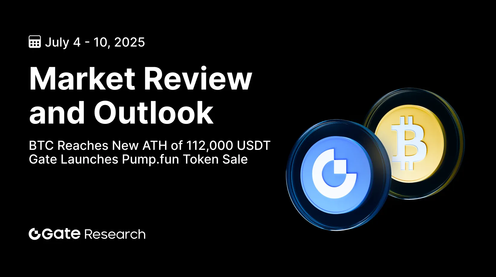 Gate Research: BTC đạt mức ATH mới là 112,000 USDT | Gate ra mắt đợt bán Token Pump.fun