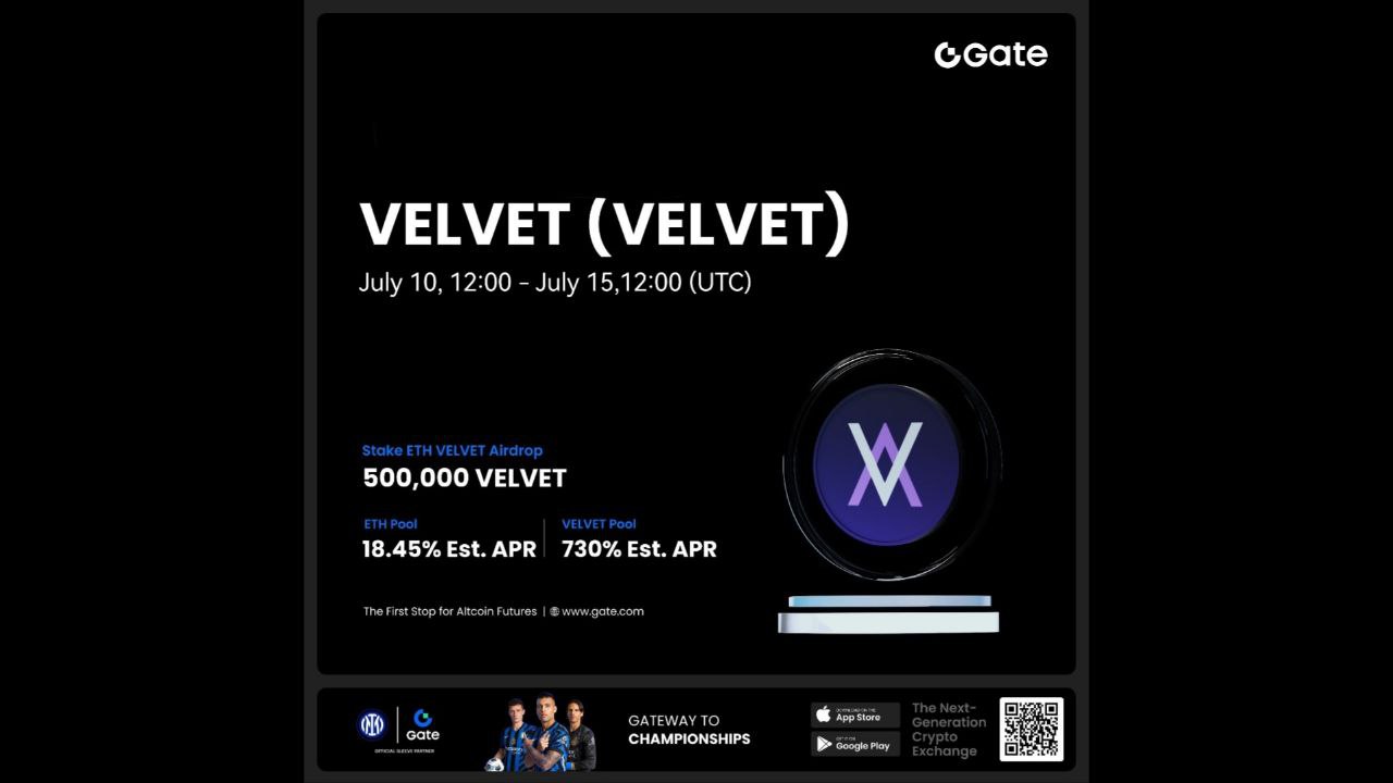 GateLive | CandyDrop x Velvet (VELVET)